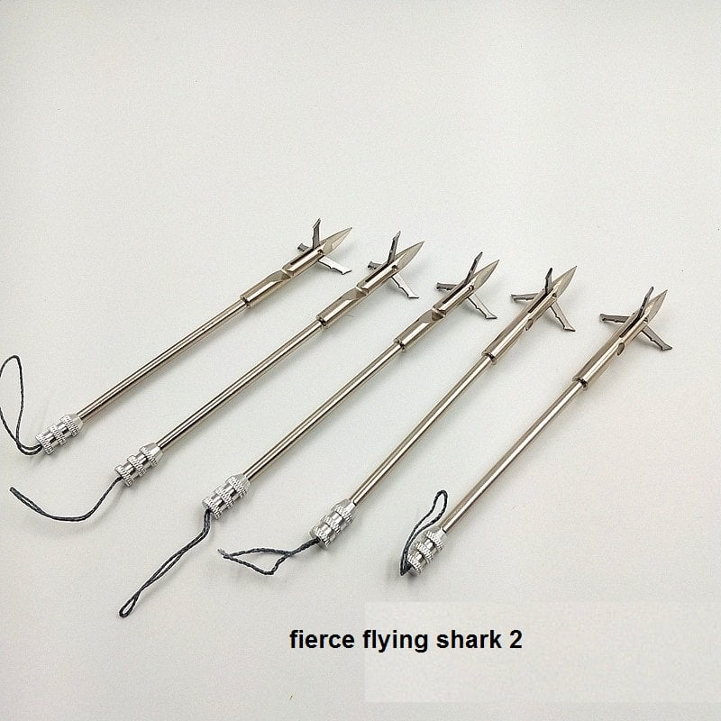 5 pieces fierce flying shark slingshot fishing darts